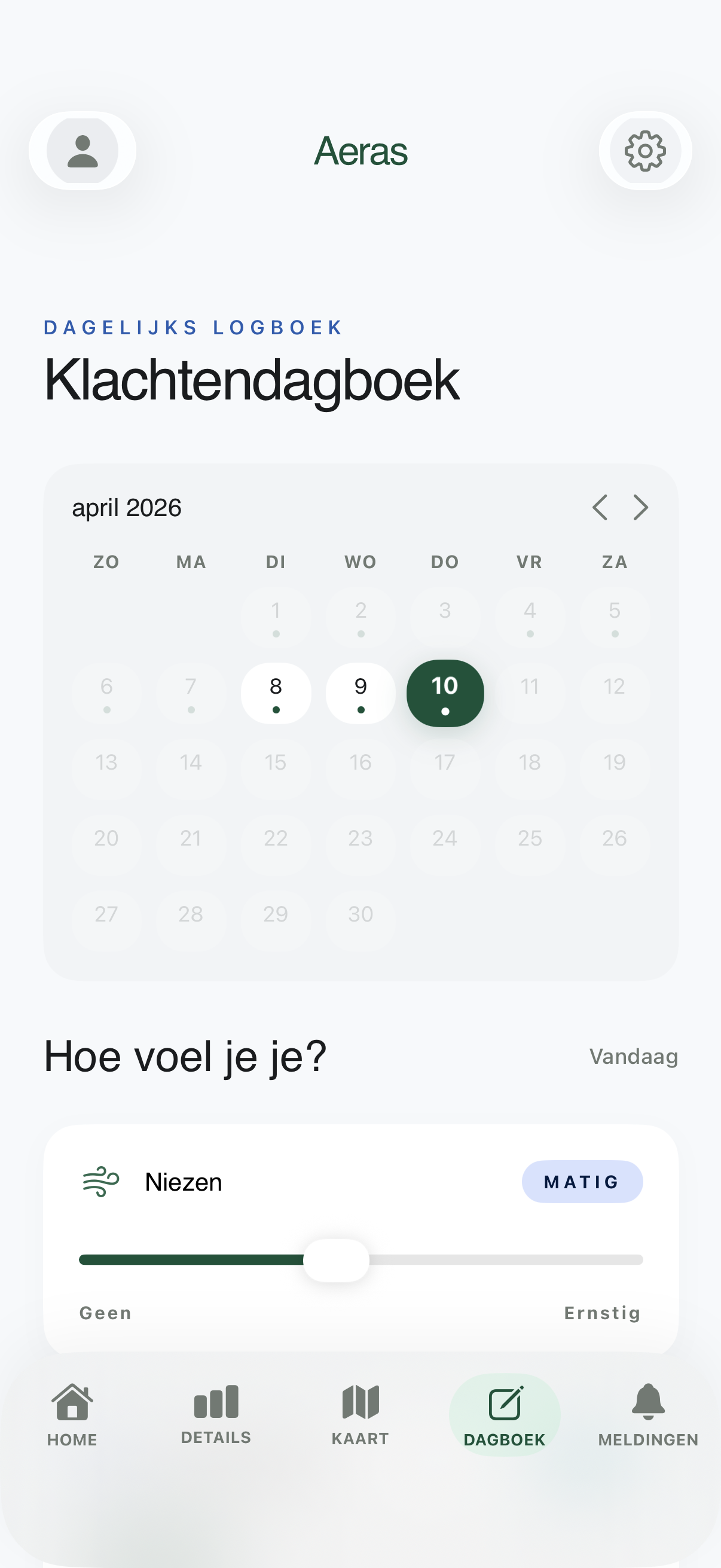Rust zonder reclame of tracking — Aeras